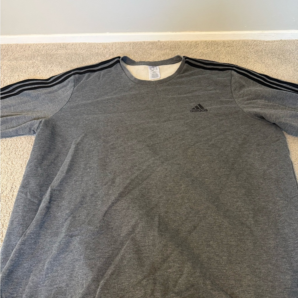 Adidas Men's Dark Gray Short Sleeve Tee